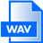 WAV File Extension Icon 48x48 png